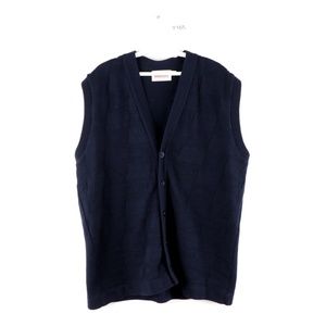 USPS Post Office All Over Eagle Sweater Vest Blue